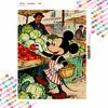 Disney 5D diamond painting set Mickey's Farmer's Market DIY handmade diamond painting art production diamond decorative painting