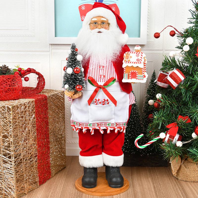 Santa Claus & Grandma Christmas Tree and Window Ornaments Decoration