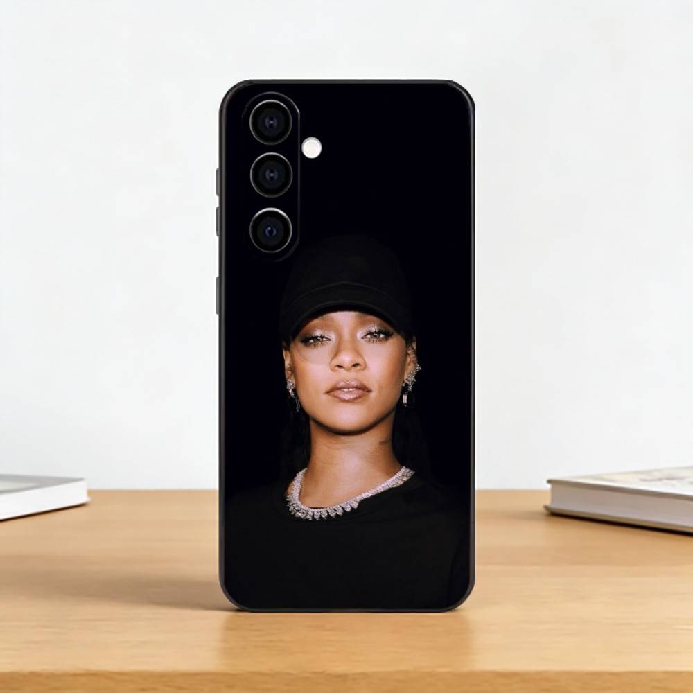 Hot S-singer R-Rihannas Phone Case For Samsung Galaxy A73,A72,A71,A70,A53,A52,A51,Others Soft Black Cover