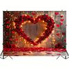 1 Piece of Red Rose Heart-shaped Background Cloth - Romantic Valentine's Day, Wedding, Bridal, Mother's Day Decoration
