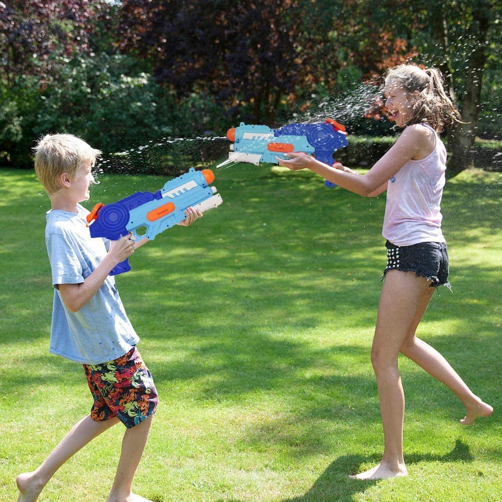 L-Athna Water Gun, 1200cc Large Capacity, 8-12m Range, Perfect for Beach, Pool, Bath, and as a Toy.