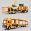 1:32 Alloy Engineering Transport Vehicle Models Toys Cars Light Sound Door Opened Trailer Military Tank For Children Boys Gifts