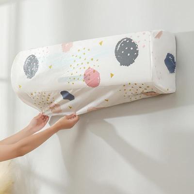 Cartoon PEVA Air Conditioner Dust Cover - Washable, All-Inclusive, Household Protector