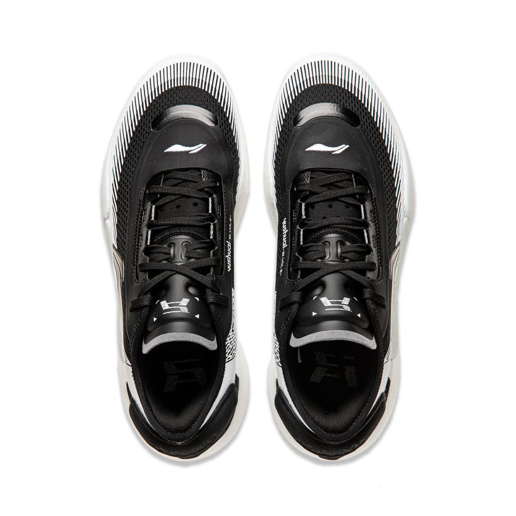 New LINING Yushuai 18 V2 Basketball Shoes Men's Low top Black White ABAU025-1