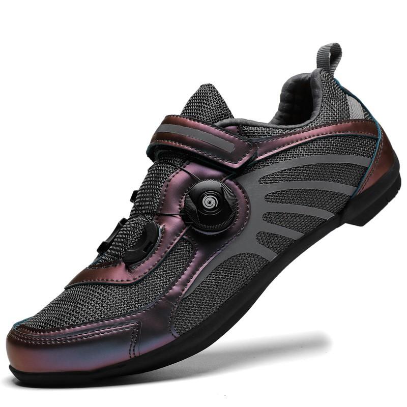 Unisex Stiff Sole Cycling Shoes Mountain Road Bike Non-Cleat Pedal Use Lightweight Breathable Ride Comfort