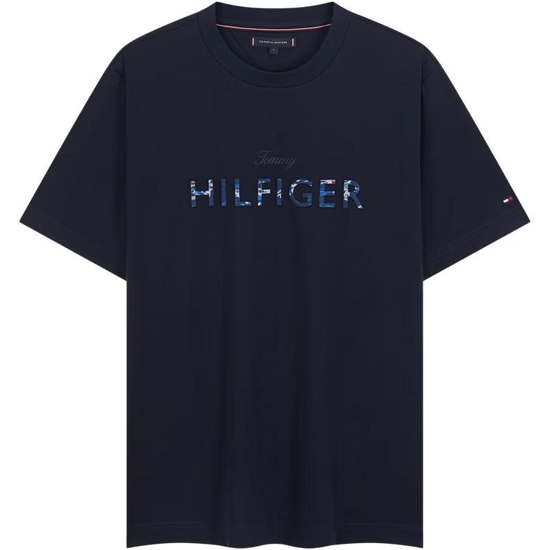 

Tommy Hilfiger Men s Logo Print Short Sleeve T-Shirt M