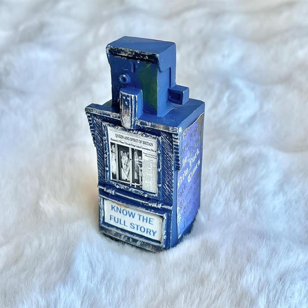 Miniature American Payphone In 1:12 Scale, Mini Vintage Style Phone Booth Mailbox Model Decoration Collection Scene Building Mini Dollhouse Furniture