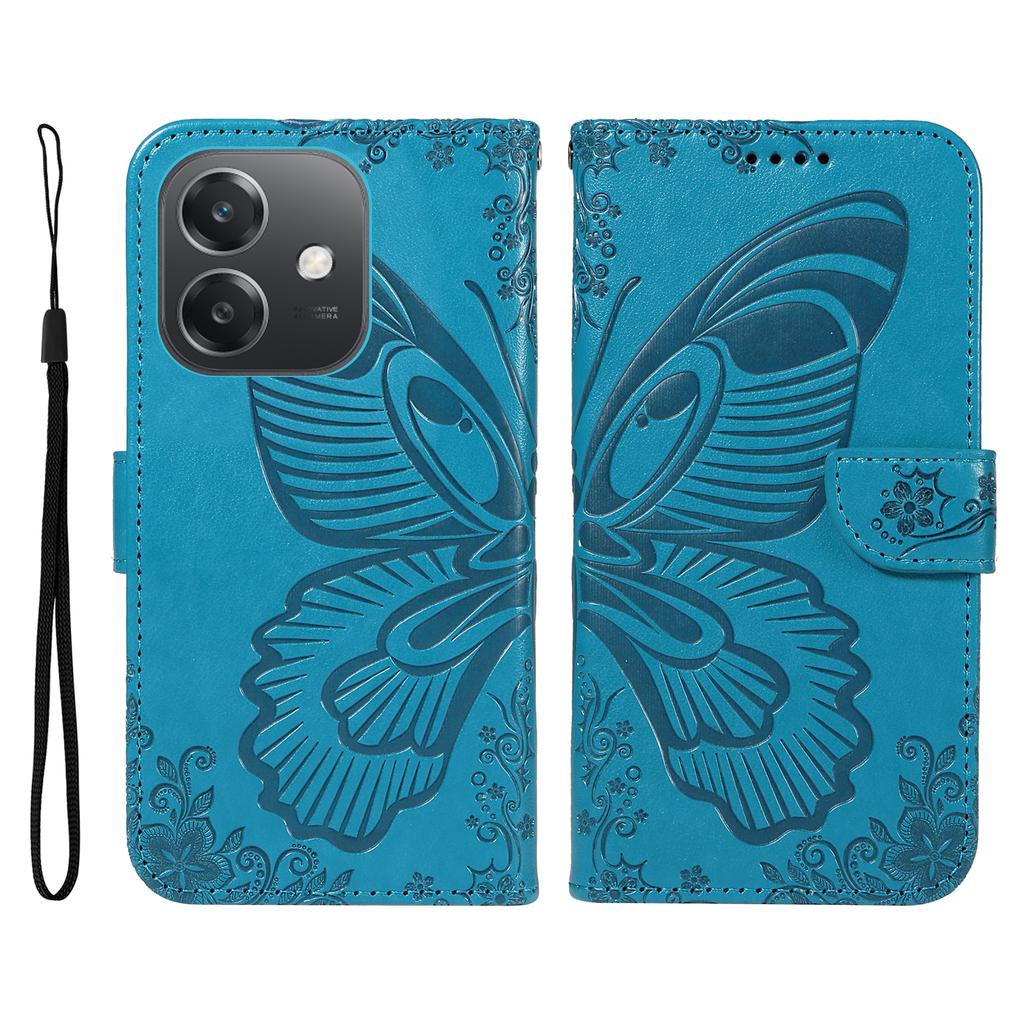 For Oppo A5x 5G/A3x 4G/5G (India)/A3 4G/5G/A60 5G/A40 4G/A40M 4G Case Butterfly Pattern Leather Wallet Flip Phone Cover