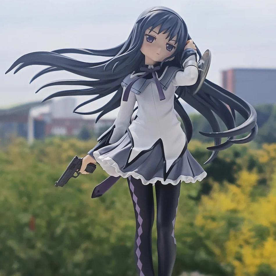 Anime Puella Magi Madoka Magica Figure 17cm Akemi Homura Action Figural Pvc Model Kawaii Decoration Doll Kids Toy Holiday Perfect Gifts