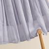 Shechi Gentle Hot Drill Elastic Waist A-line Midi Skirt