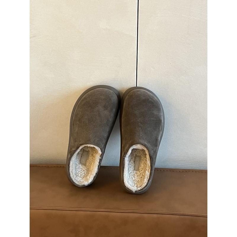 New Baotou Thick-soled Height-increasing Home Outdoor Women's Drag Cotton Shoes