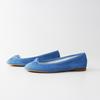 Scarpe décolleté da ballo Repetto Cendrillon Piatte Pelle scamosciata Blu Nastro Taglia EU 36 Giappone