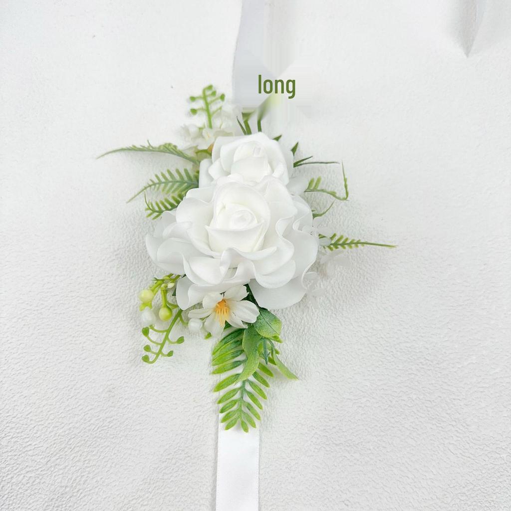 Wedding Corsage with PE Foam Flowers for Groomsmen, Bridesmaids, and Greeters