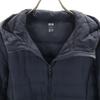 Uniqlo Seamless Ultra Light Down Jacket M Navy With Storage Bag Women Used