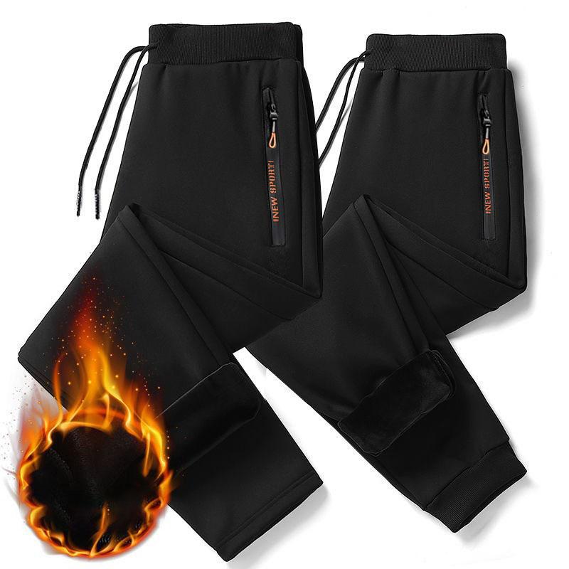 Winter Thick Warm Fleece Sweatpants Men Joggers Sportswear Casual Track Pants