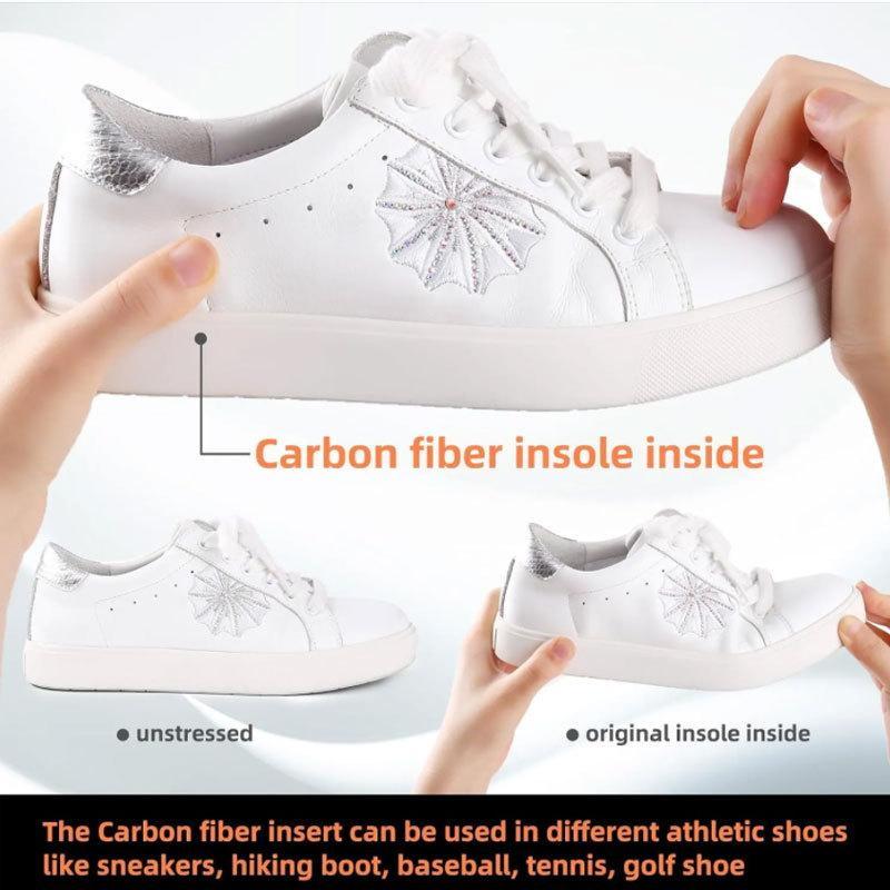 Kohlefaser-Einlegesohle für Herren Laufsport Fußeinlage Atmungsaktive Schuhpolster Damen Sportschuh-Einlage Orthopädische Schuheinlagen Sneaker-Einlegesohlen