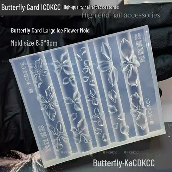 3D Butterfly & Bloom Silicone Nail Art Mold