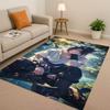 3D I-Itachi Cartoon Anime Living Room Non-Slip Area Rug Carpet for Bedroom Playroom Sofa,Easy Clean Home Decor Doormat Kid