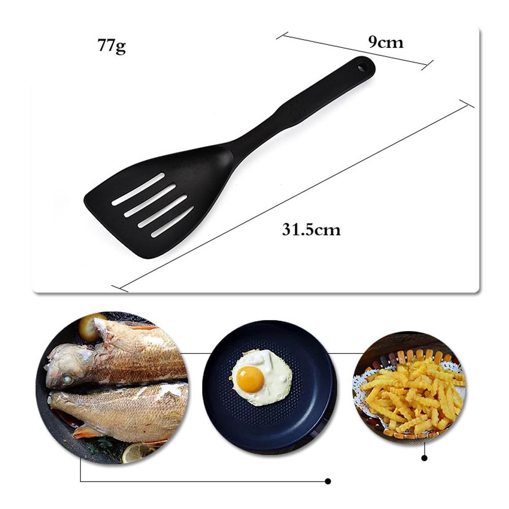 4-Hole Drain Spade Cooking Flat Skillet Spatula Heat Resistant Non-Stick Pans