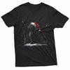 Black Cat Santa Hat Christmas Xmas Kitten Tees T-Shirt Unisex T-Shirt