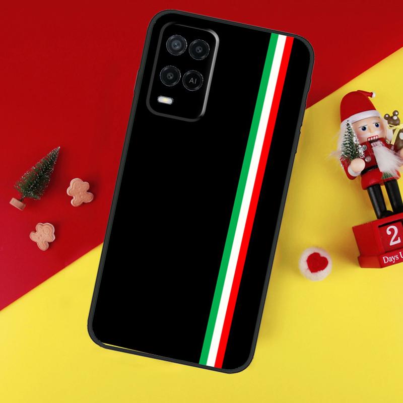Italy Flag Case For Oppo A38 A18 A58 A78 A98 A74 A94 A54 A80 A60 A40 A96 A76 A16 A15 A17 A57 A5 A6 Pro