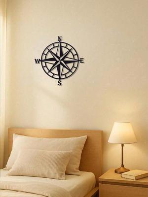 Vintage Antique Brass Nautical Compass Extra Large Coastal Metal Wall Art Boho Ocean Hanging Decor Unique Housewarming Gift