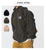 Men's Autumn/Winter Japanese Lamb Wool Fleece Jacket - Stand Collar, Casual Outerwear for Couples