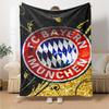 Bayern Munich Crest Blanket Warmthful Decor Perfect for Office Chair Bed Couch All-Season Use Modern Style Perfect Gift for Relatives and Friends