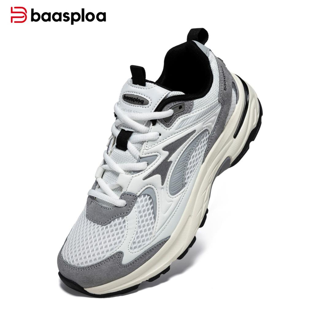 Baasploa Men's Casual Sports Shoes Non slip Comfortable Outdoor Wear resistant Walking Shoes Men's Four Seasons Men's Shoes Promotion