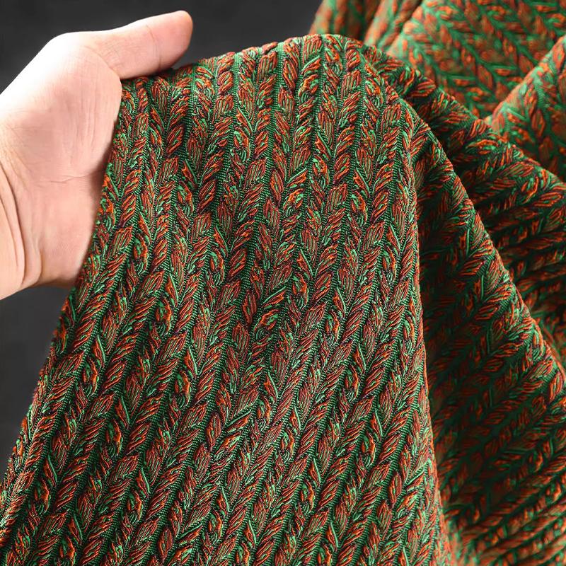 

50*145cm Heavy Industry Wheat Braid Jacquard Fabric Creative 3D Texture Jacket Clothing Designer Fabric Diy Sewing Suits Costume 50x145cm