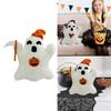 Spooky Ghost Plush Toy Pumpkin Pillow Cushion for Children's Halloween Decoration and Birthday Christmas Gift