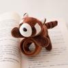 Panda Wrist Cute Clap Ring Plush Toy Raccoon Refrigerator Sticker Chain Key