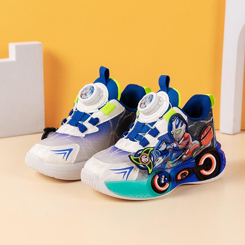 New Autumn Children's Sports Shoes Boys Running Cartoon Basketball Shoes