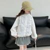 Breathable Girls Sun Jacket Sheer Look Hooded Jacket Children Outerwear  Summer Outings