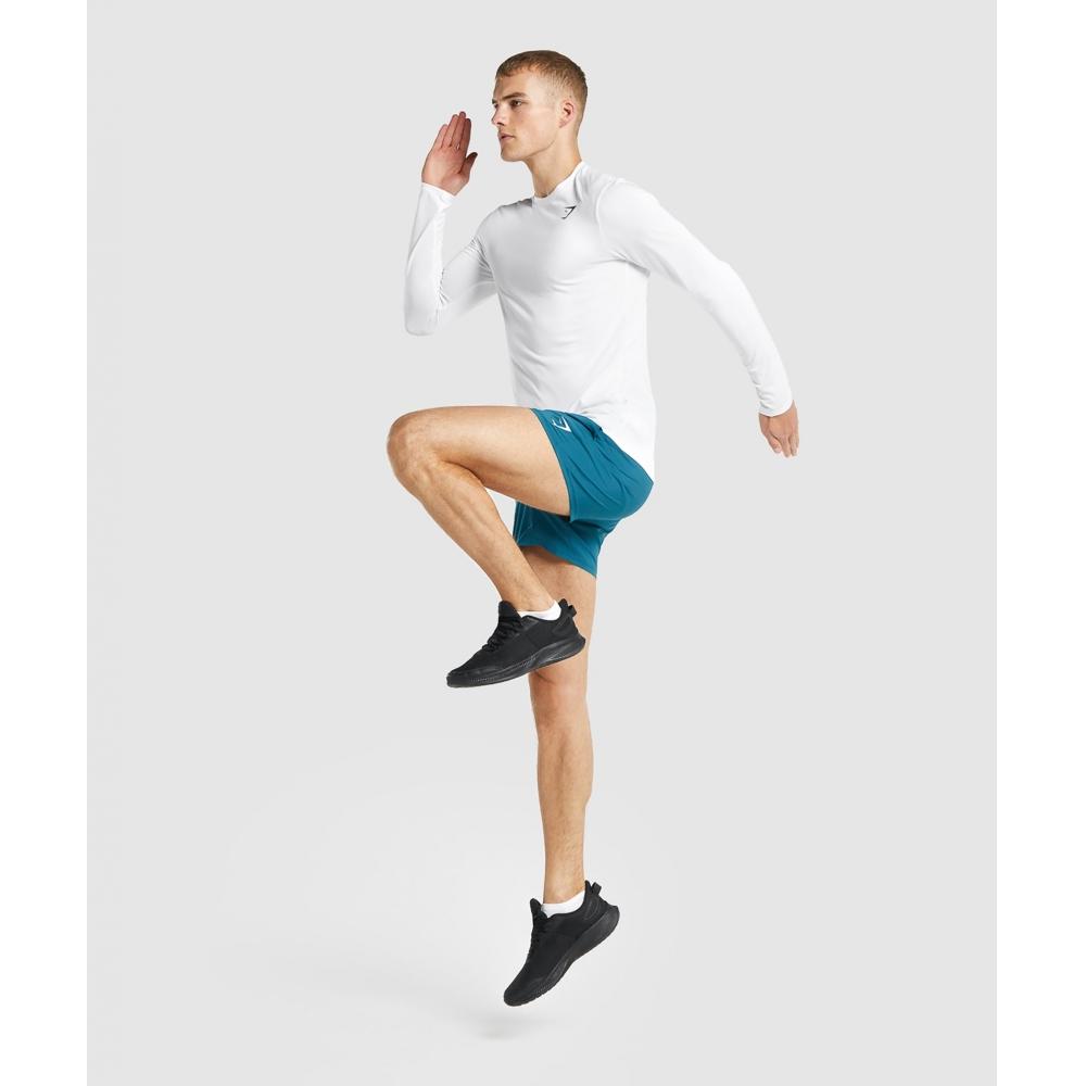 Gymshark Arrival Long Sleeve T shirT whiTe A2a1h Wbbm