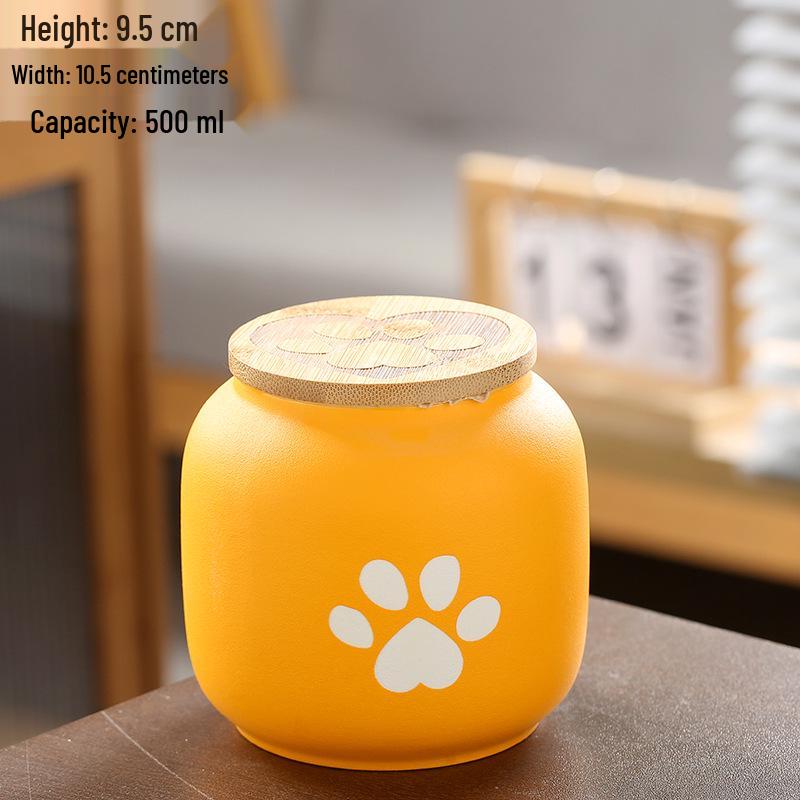 Customizable Ceramic Pet Urn: Sealed Storage Jar for Cats & Dogs