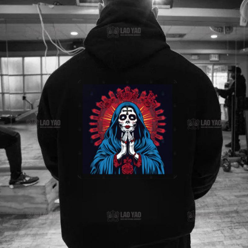 New La Muerte Hoodie Pattern Sweatshirt Hallowee