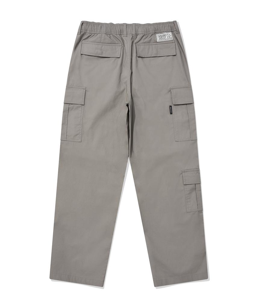 WACKY WILLY Parachute Cargo Pants Light Grey