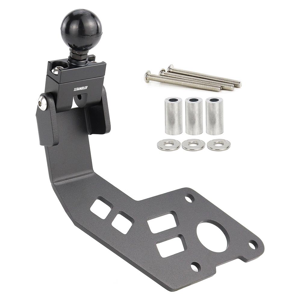 Dla DUCATI SCRAMBLER 800 Scrambler800 2024-2025 Motocykl Aluminiowy Uchwyt Nawigacji GPS Adapter do Telefonu Uchwyt Montażowy