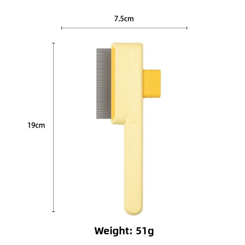 Grzebień dla kota, Jedno kliknięcie, aby rozczesać i usunąć sierść, Samoczyszczący grzebień dla kota, Magiczne narzędzie do czesania sierści psa