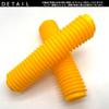 Universal Front Fork Boots of with Shock Absorber and Dust Covers for Motocross and Compatible with S-NET (Set 2) Touring, SN-381-FF (D-Type Yellow)