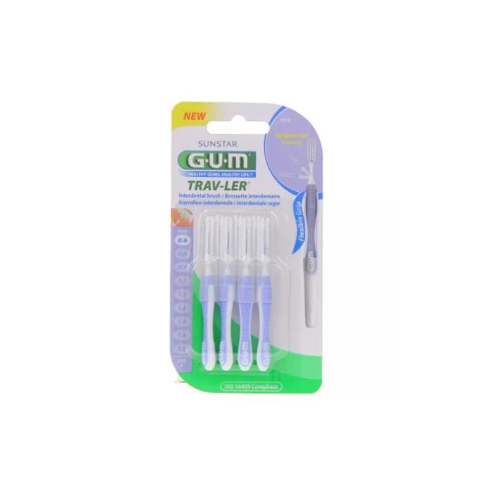 GUM Proxabrush Trav-ler Interdentalbürste 0,6 mm 6 Bürstenköpfe