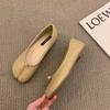 Korean version of one-pedal red split-toed pig's trotters horseshoe Doudou shoes flat-soled new shallow-mouth laden shoes soft-soled single shoes wom