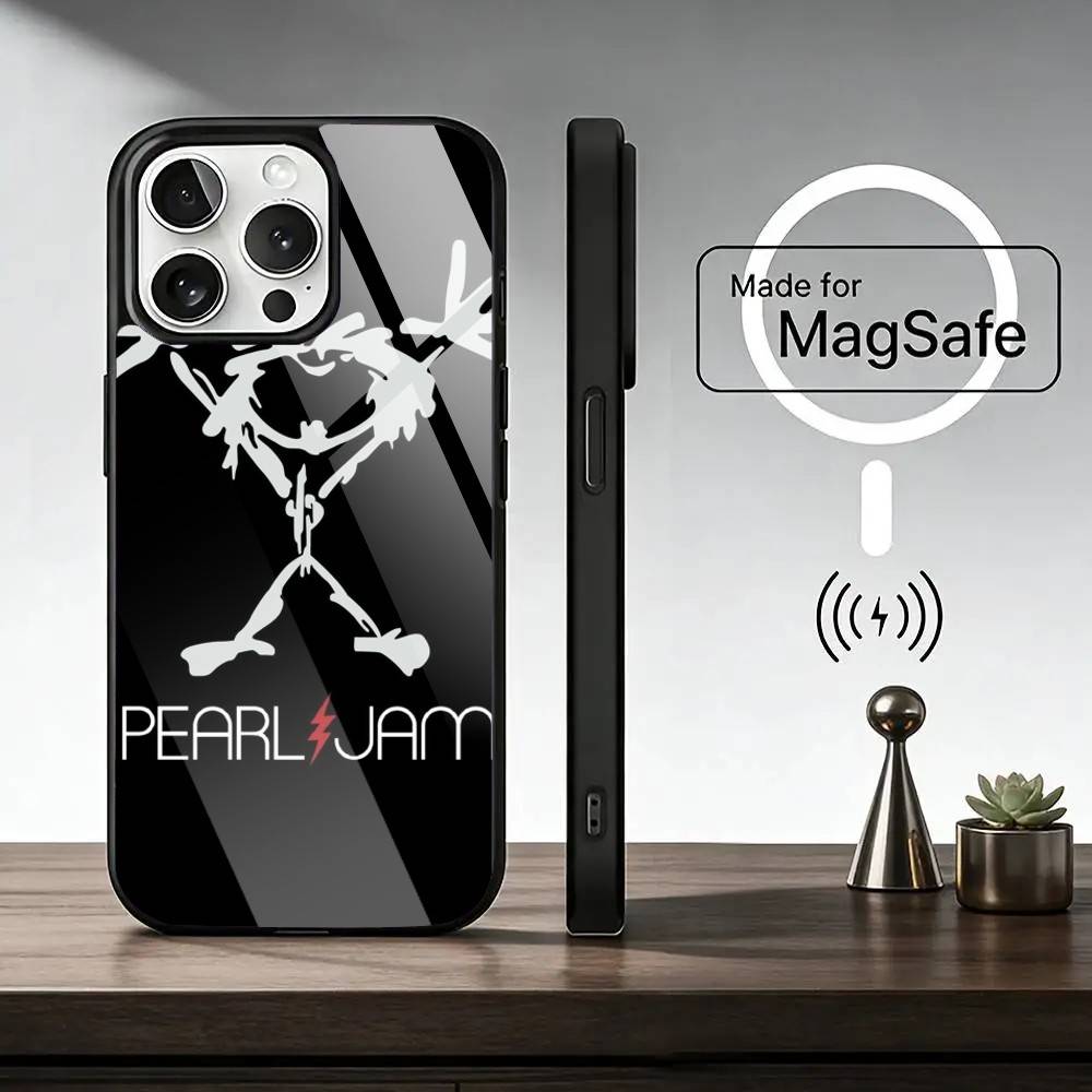 Band Pearl J-Jam Phone Case For iPhone17,16,15,14,13,12,11 Plus,Pro Magnetic with Magsafe Wireless Charging
