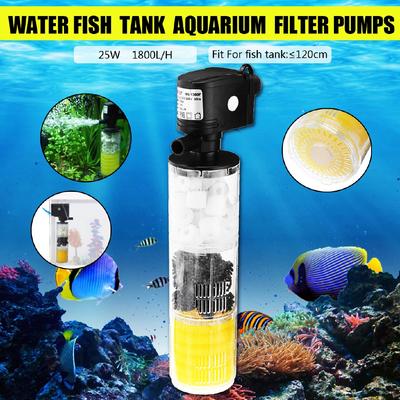 Akvaryum İç Filtresi Akvaryum Pompası Akvaryum Filtresi Balık Tankı Filtresi Akvaryum İçin Hava Pompası Hava Oksijen Artırma 3'ü 1 Arada