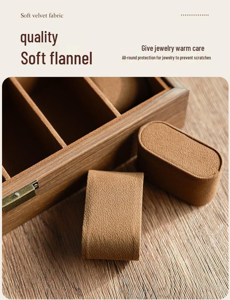 Eleganckie pudełko na zegarki z orzecha włoskiego: Wysoka pojemność, wykwintny design do użytku domowego