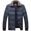 Winddichte Bomberjacke für Herren, Winter, warm, gepolstert, dick, Flugmäntel, Fleece-Reversjacken für Herren, Übergröße