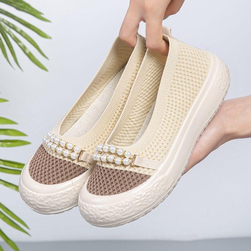 

Fashion Summer Slip On Light Breathable Shoes for Women 2025 New Fashion Designer Luxury Daily Routine Trends Casual Woman Footwear Sale 35