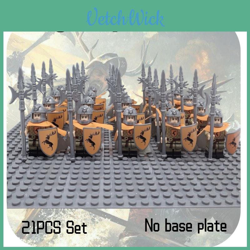 Premium Abs Plastic Game Of Thrones Soldier Building Blocks Delicate Details 21pcs