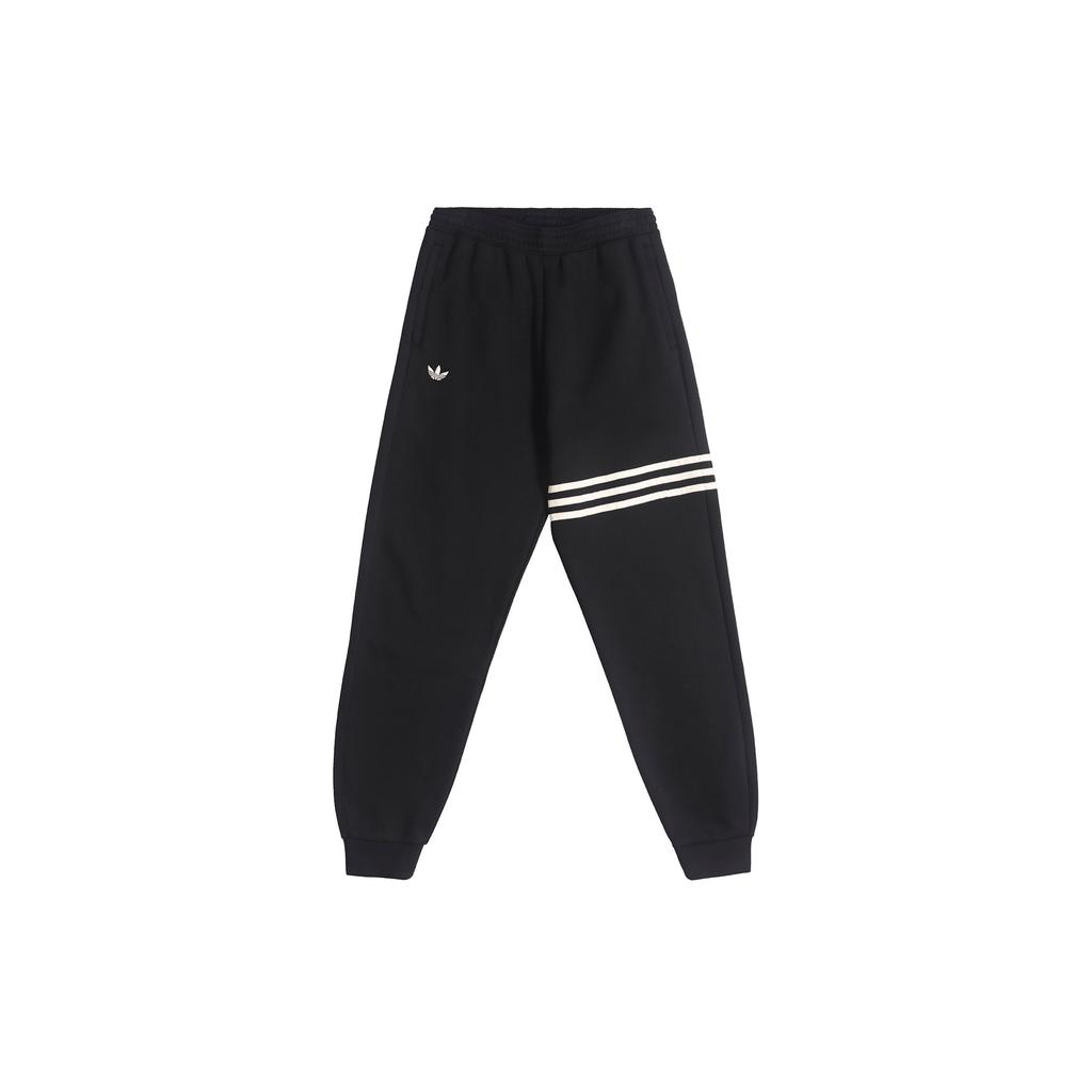 Adidas Striped Straight-Leg Track Pants Women Bottoms Black HM1765